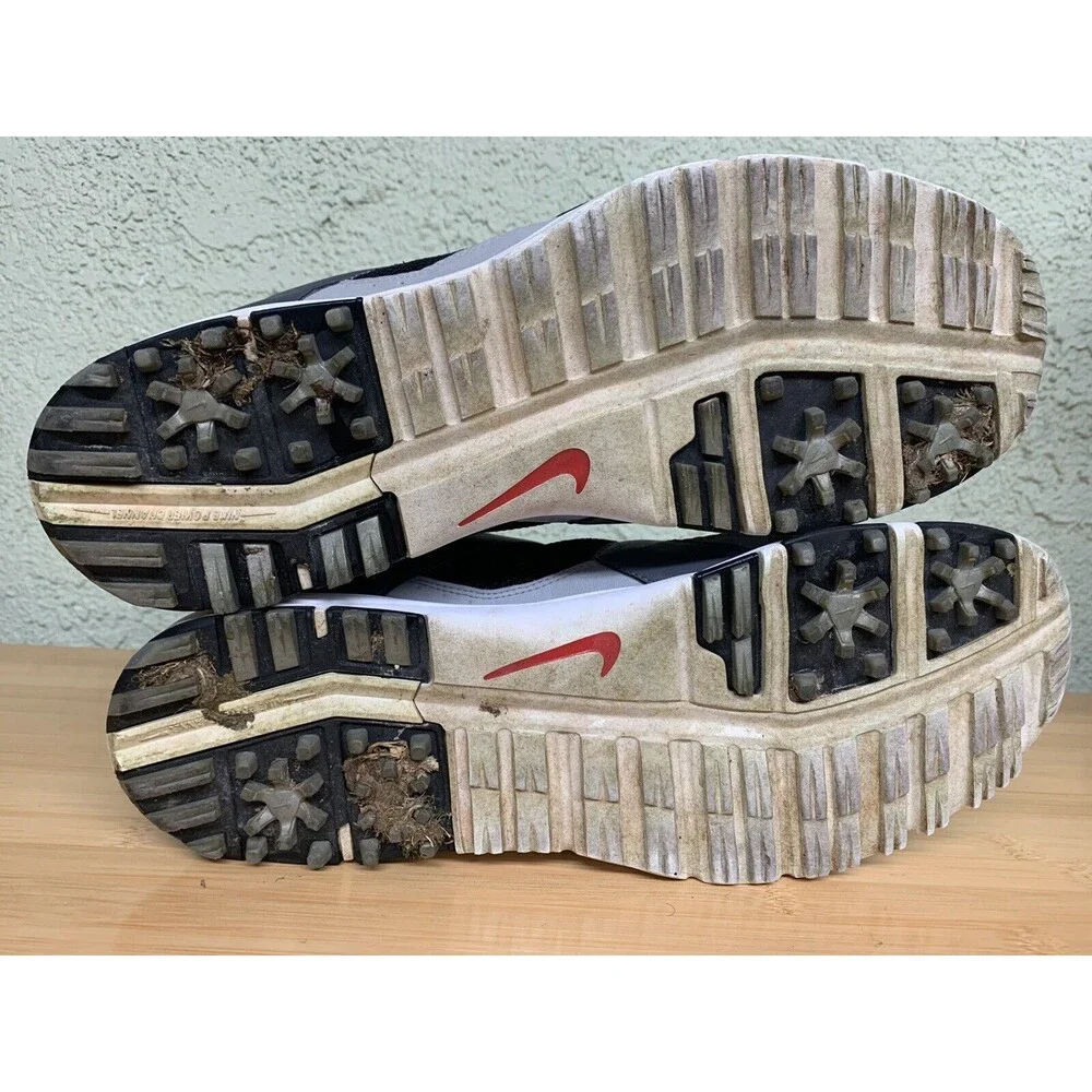 Nike Air Range WP Golf Shoes Size Men's 11.5‎ White Grey Red 418541-161